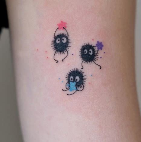 spirited away soot sprites tattoo|101 Best Spirited Away Tattoo Ideas You Have To。